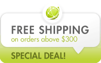 Get free shipping on orders above $300